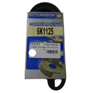 Correa Poly V Megane Scenic Sin Aire 6k1125 Hutchinson