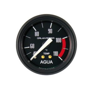 Termometro Racing 52mm (negro) De Agua Mec 2mts