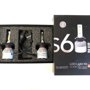 Kit Lampara Cree Led H4 H7 H11 H16 H3 H1 S6 Plus 22000lm H4 Blanco Blanco Frío
