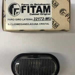 Faro Giro Guardabarro Renault Cristal Con Marco Negro Fitam