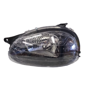 Optica Corsa Izquierda 99/11 Liso Aro Negro Policarbonato Izquierdo